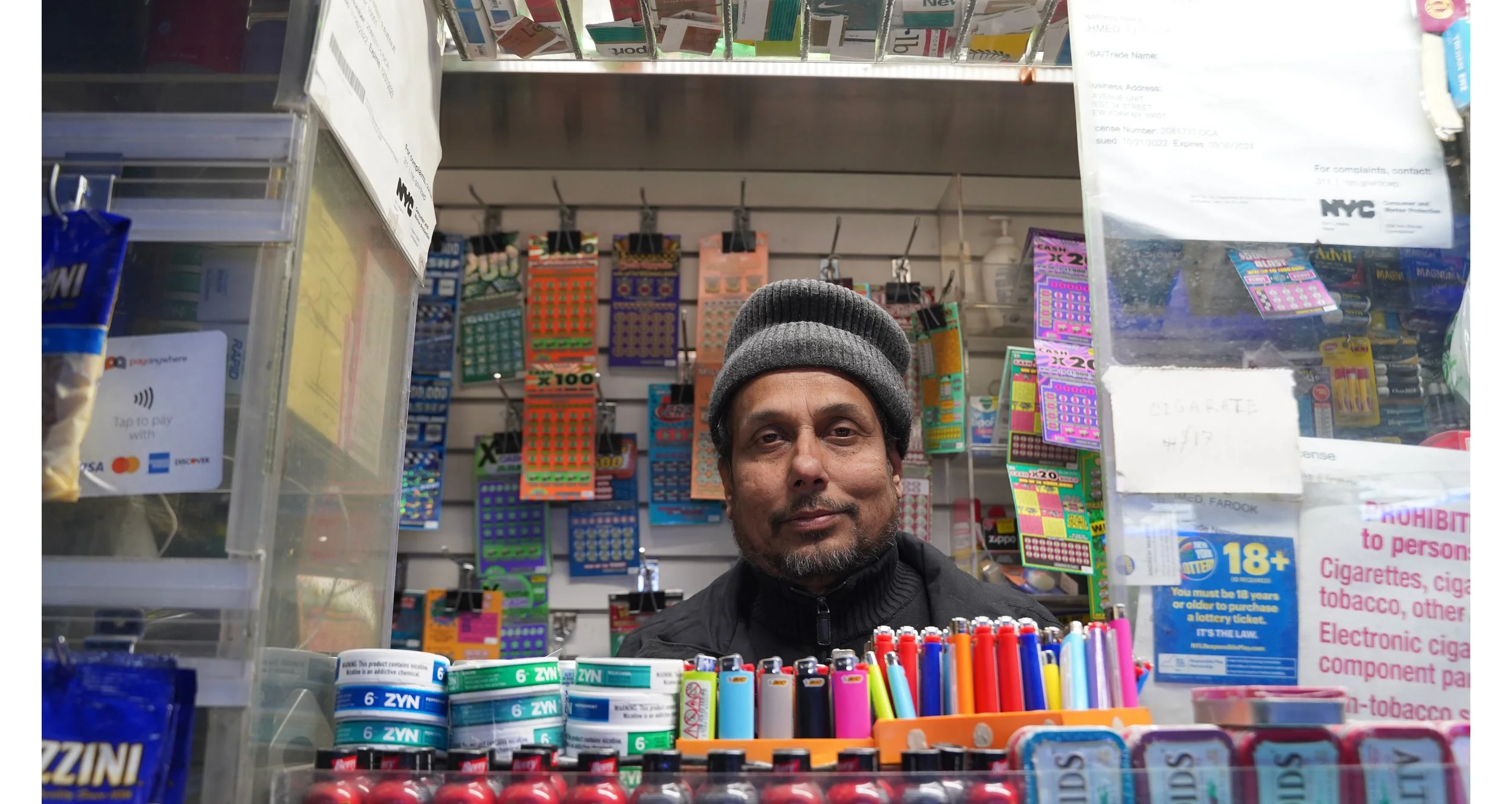 Rarook works a shift at the newsstand by my diner, where I used to take friends late at night to drink hot chocolate and talk about art. 