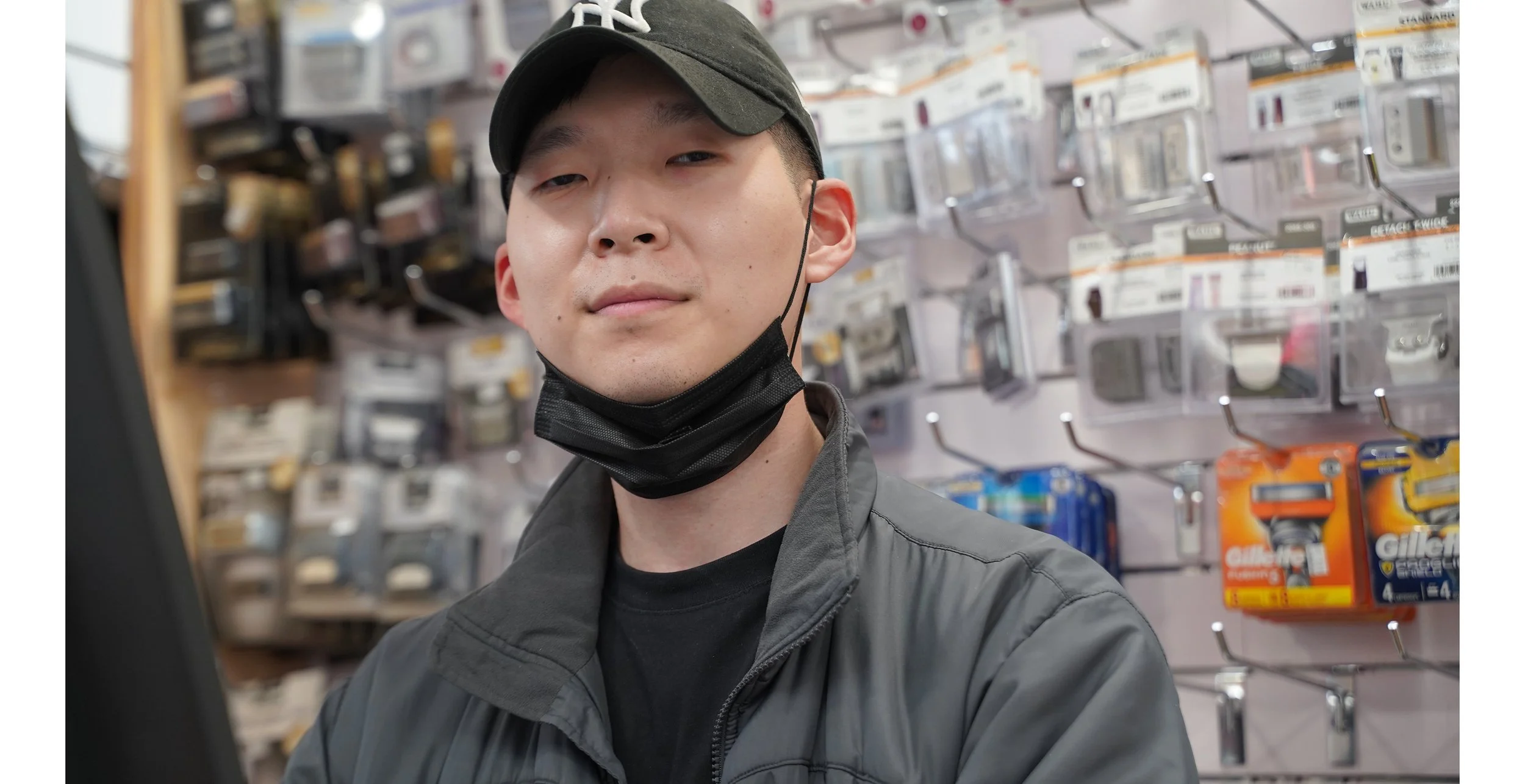 Christian works at the beauty supply shop by the Strand.  When I walk by, I heave a sigh for all the beauty secrets no none will come forward and teach me. 