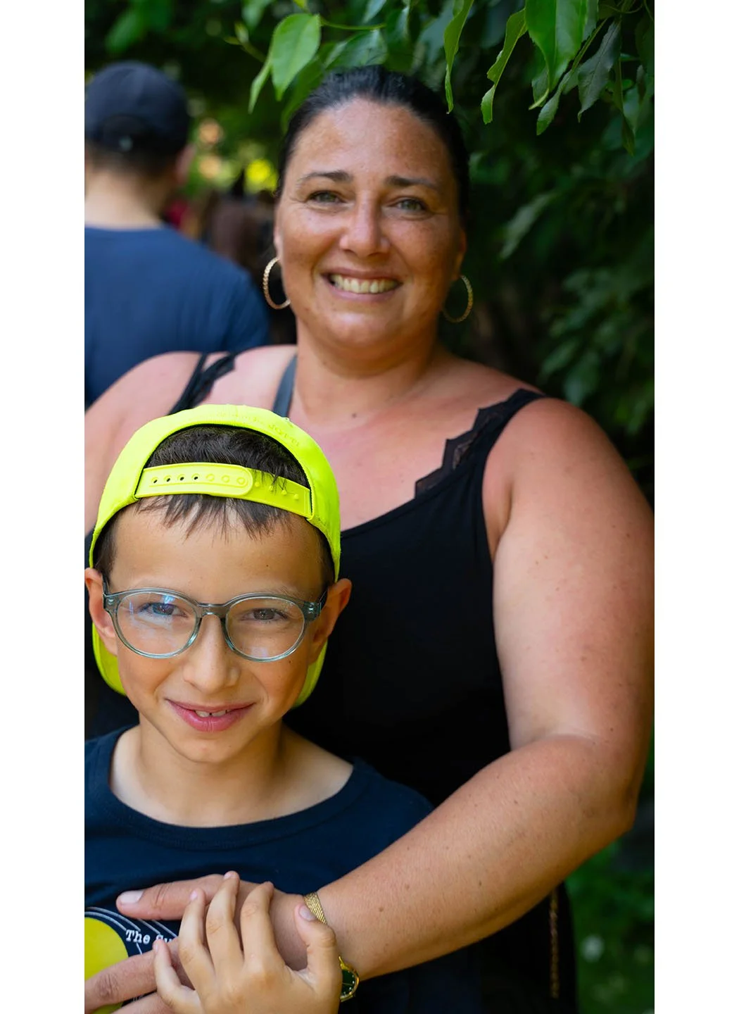 Ellie and Aiden were fresh off the Wonder Wheel at Coney Island- She only put sunscreen on her son!