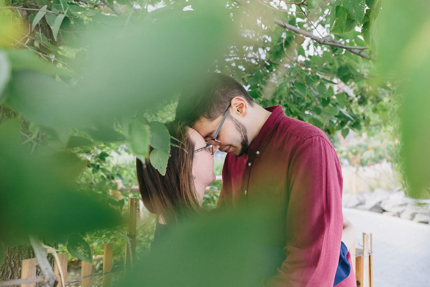 Desiree and Ryker Brooklyn Bridge Park Engagement