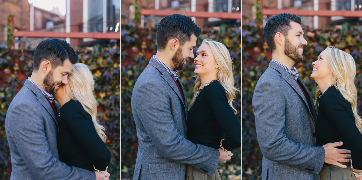 Jenna and Andrew's Cosy Fall Engagement | Brooklyn Bridge. Centr