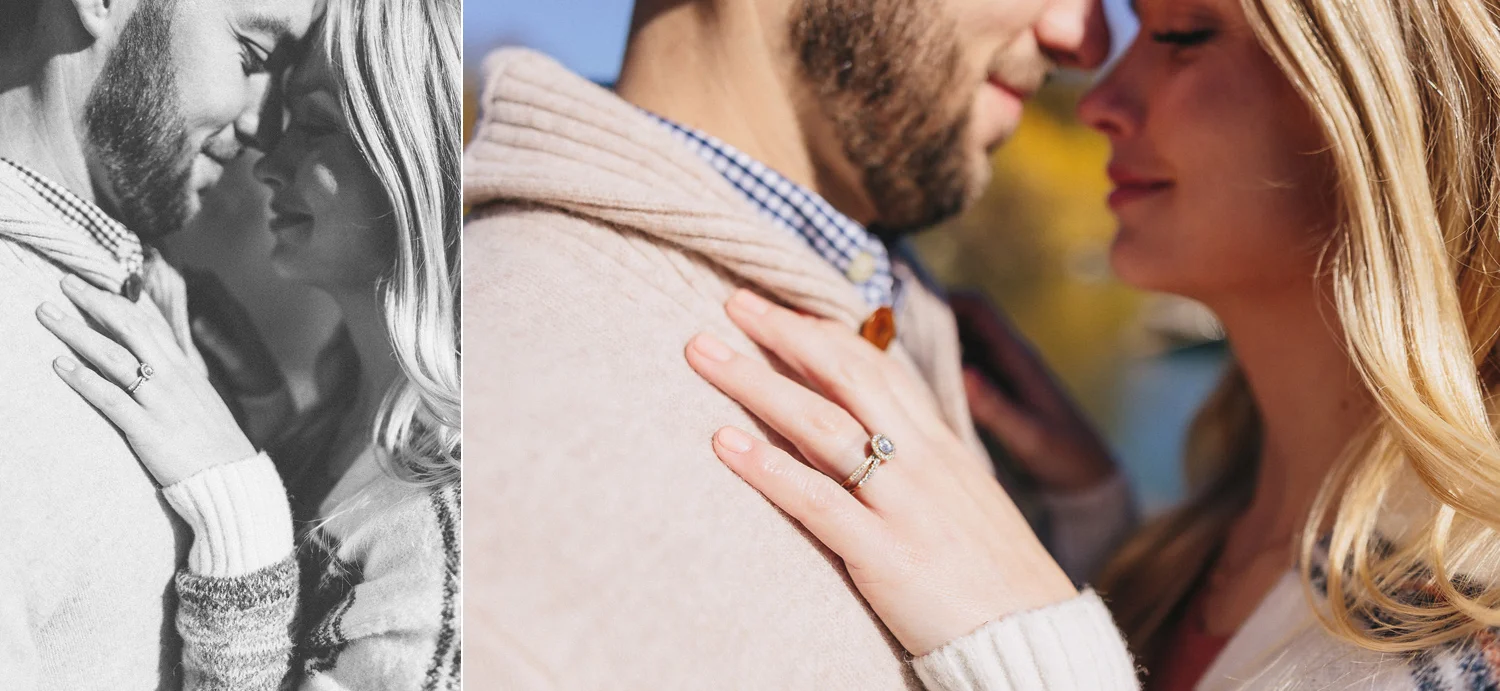 Jenna and Andrew's Cosy Fall Engagement | Brooklyn Bridge. Centr
