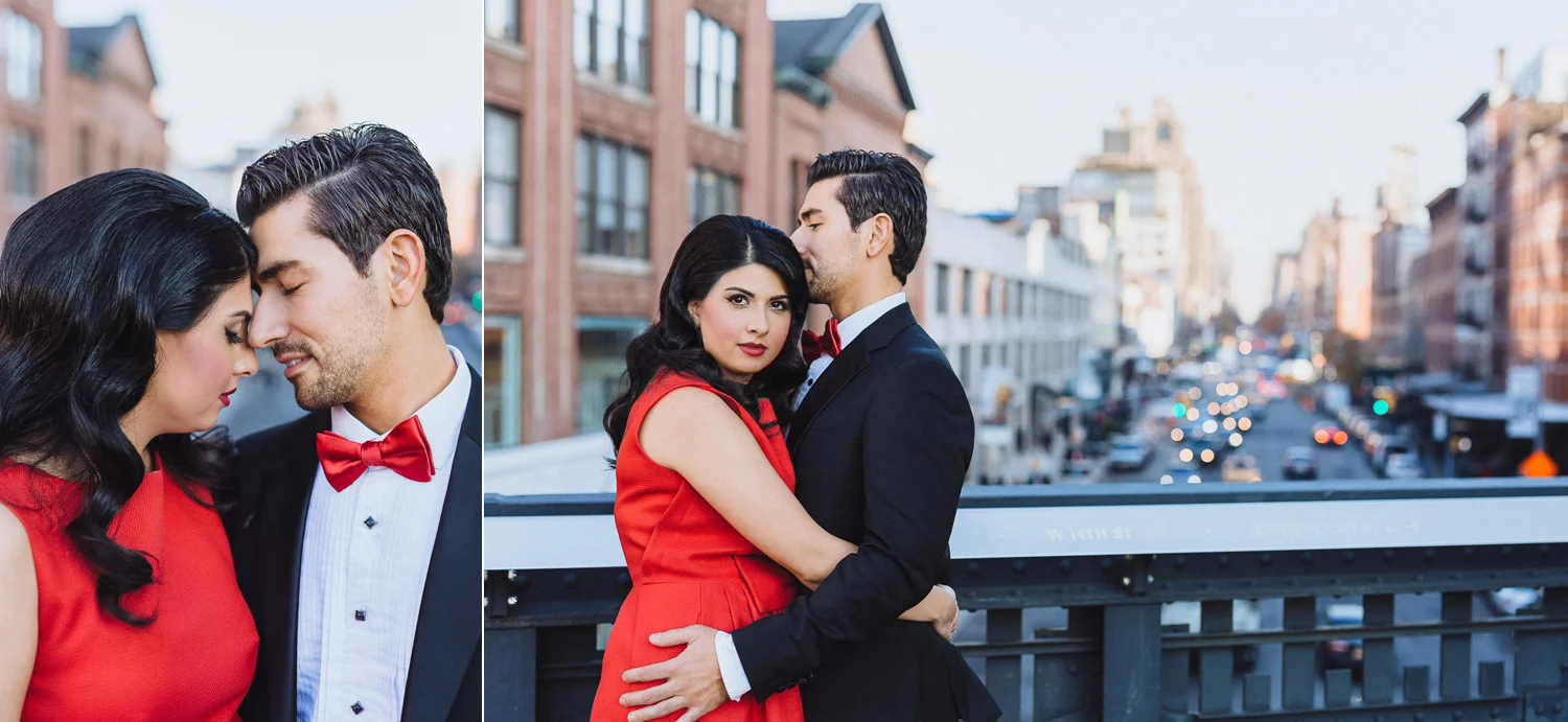 Anna & Ben's Chic High Line NYC Engagement