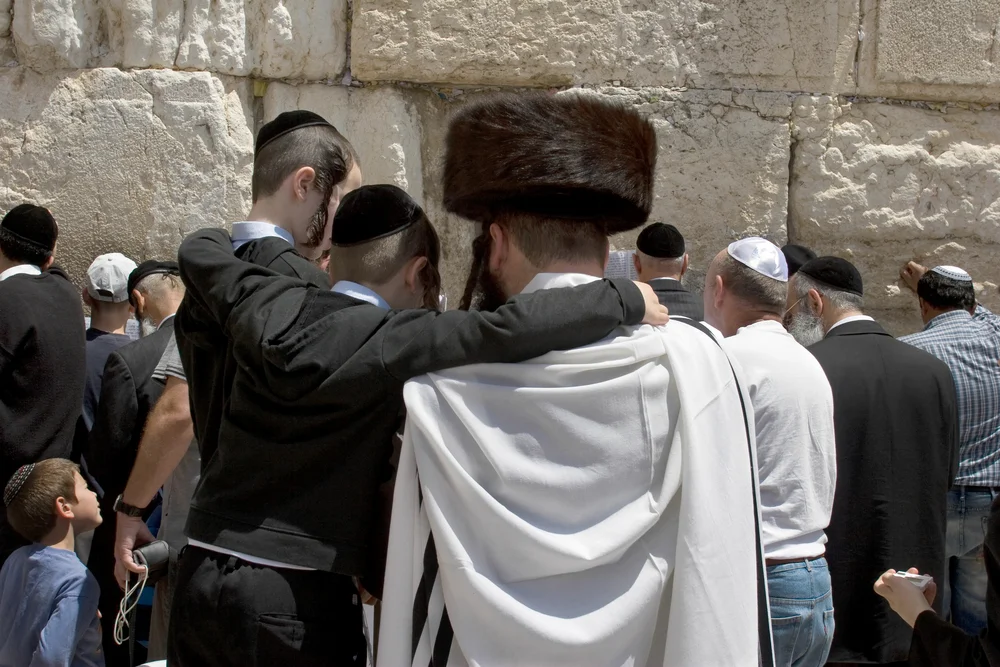 Praying at the Western Wall, Jerusalem's Old City