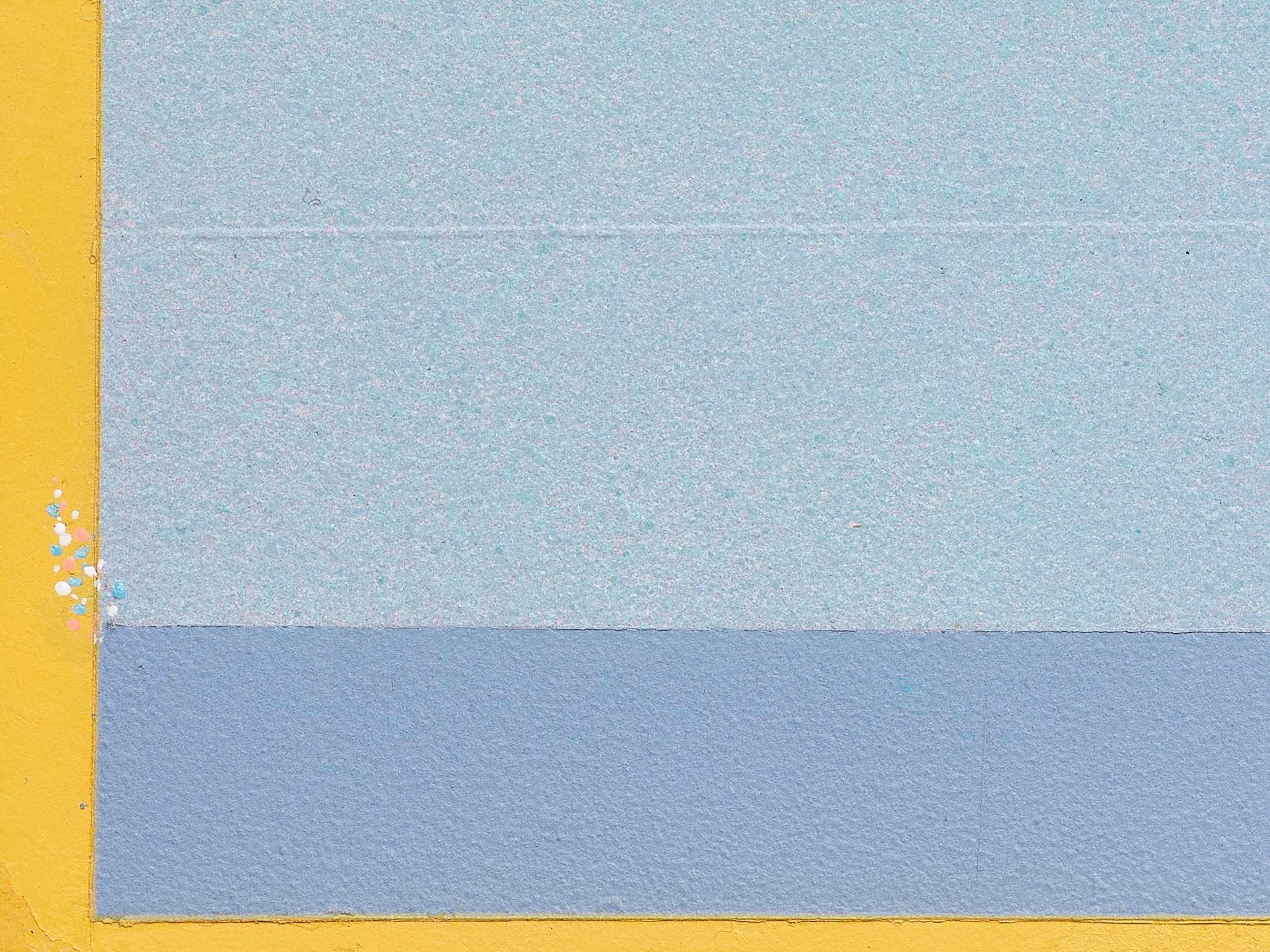   Floe   2026. Acrylic on antique stereocard · 3 × 7 inches · 9.25 × 5.75 inches framed 