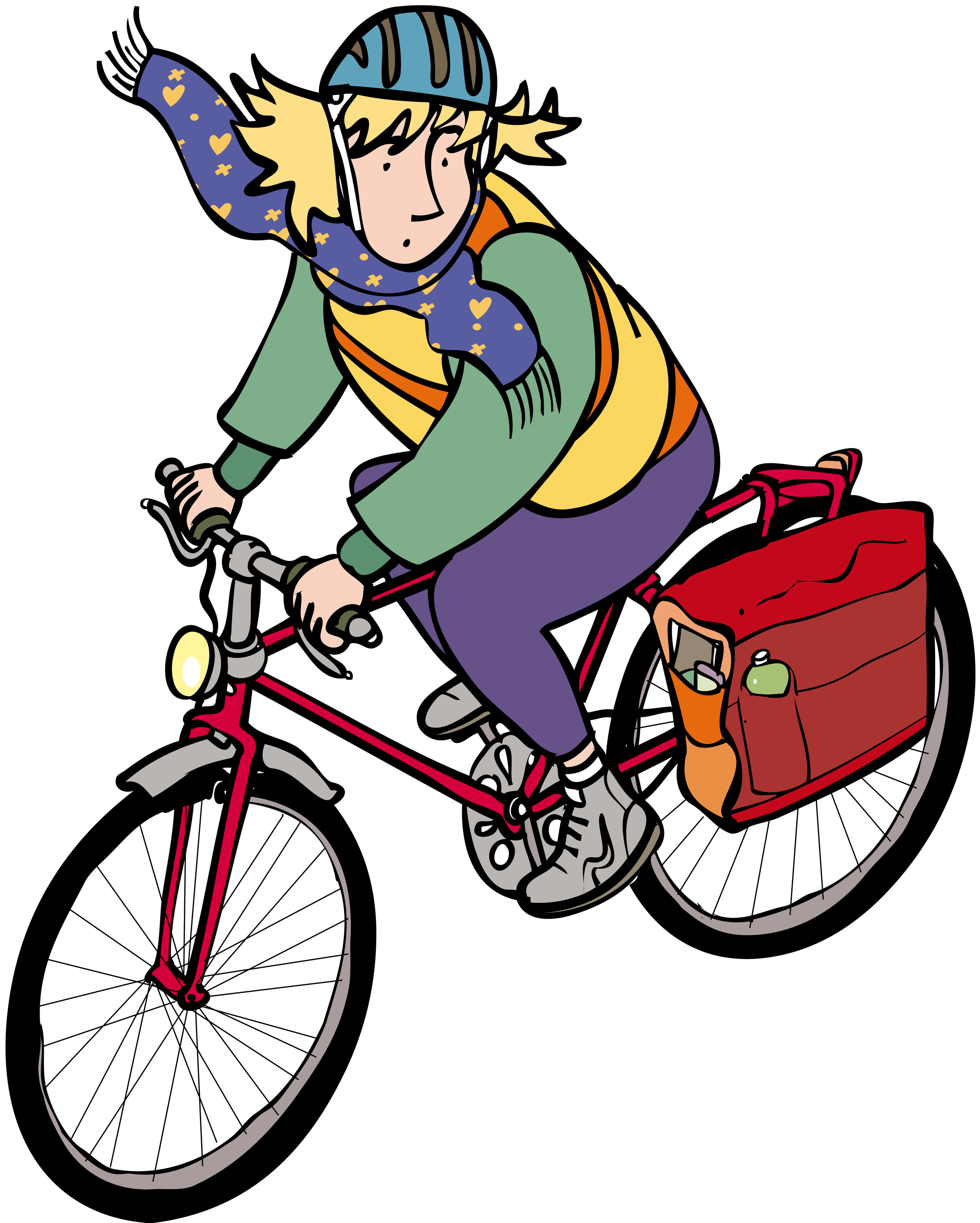 Cycling woman