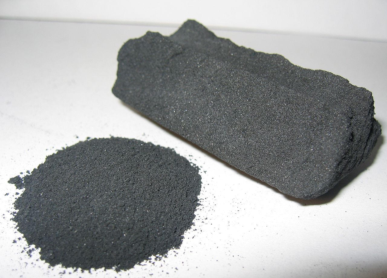 Activated carbon is commonly used as the enabling technology for adsorbed natural gas systems. Image Credit: Wikipedia