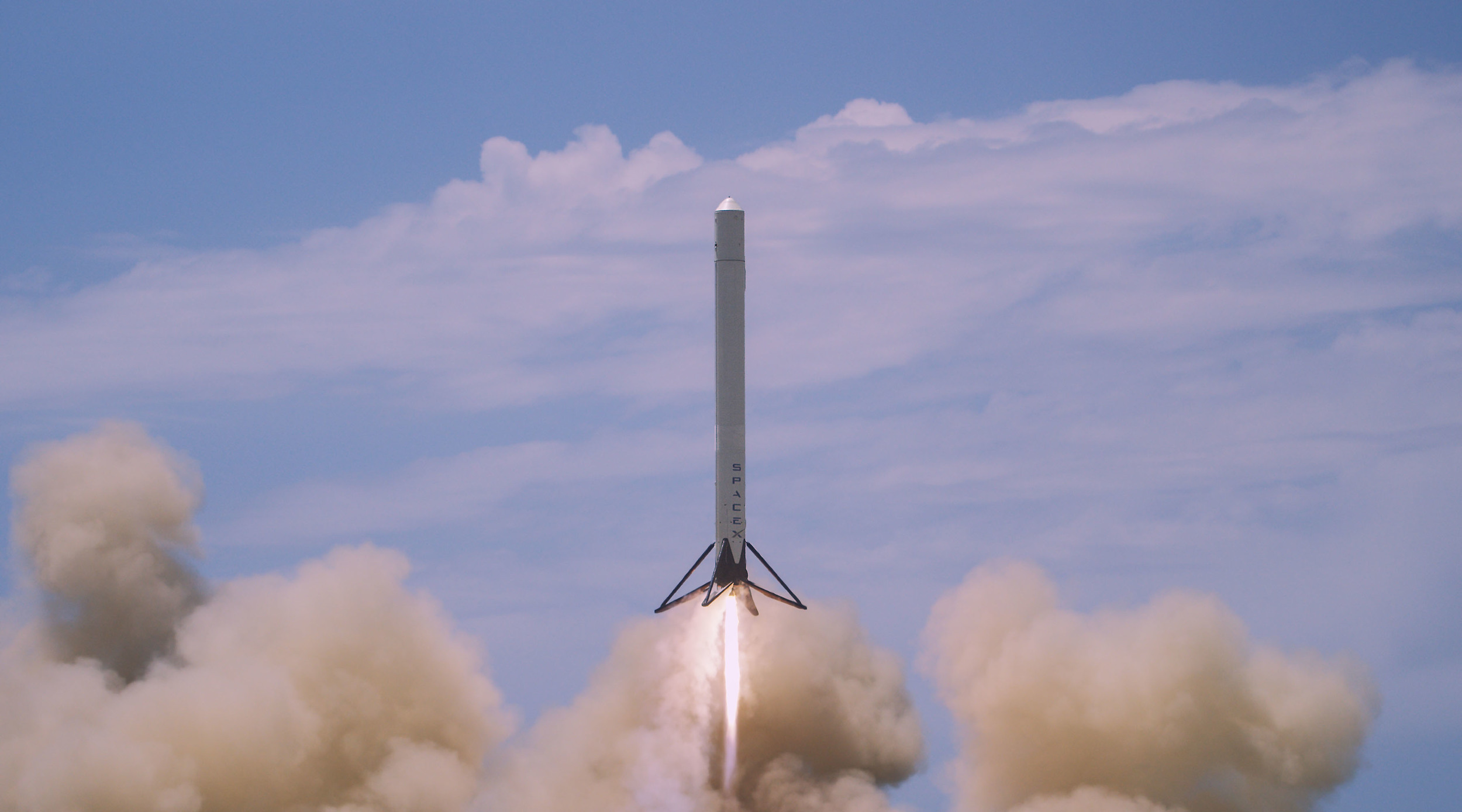 SpaceX testing the reusable rocket stage in Texas. Image Credit: SpaceX