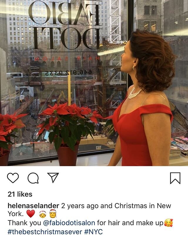 We are so happy that we helped your New York trip and experience be one of the best around holiday times. Thank you for choosing Fabio Doti Salon. We hope to see you again in the future!
.
. .  #happyhair#gorgeous#happyclient#fabiodotisalon #dotiteam