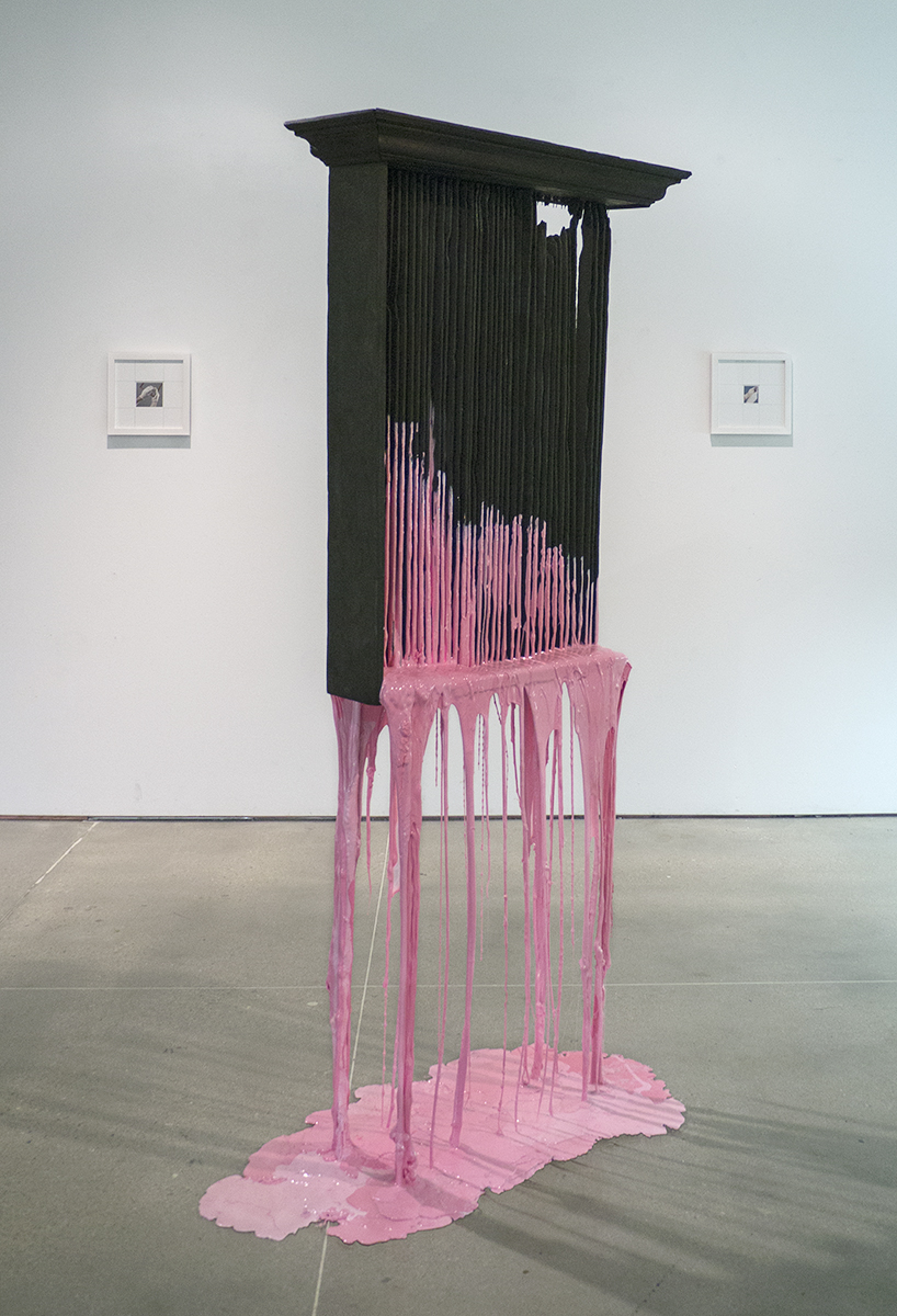 Hypertrophic 2015 found and charred wood, resin, dye