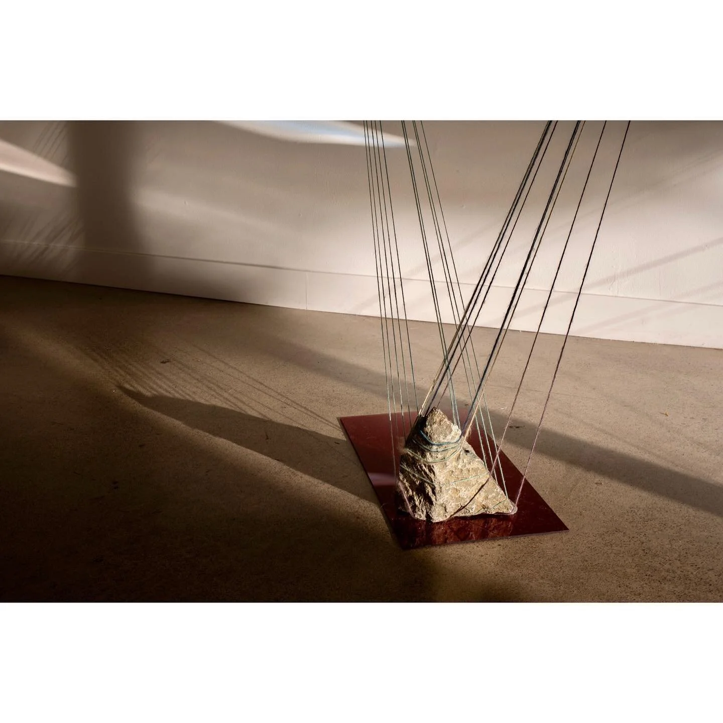 One of the joys of working in a new space is getting to know the regulars in surrounding area&hellip; those conversations always bring fresh perspectives. I have an affinity for working with lines, and knew the colors of the bay were influencing the 