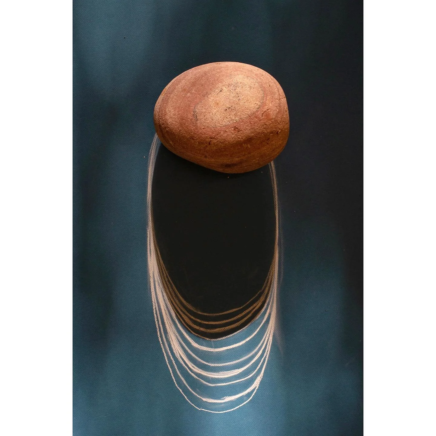 Growing shadows. 
.
.
8/1/22 
Duration 6:23-7:01 PM PST @northparksf 
.
#drawingritual #shadows #line #duration #time