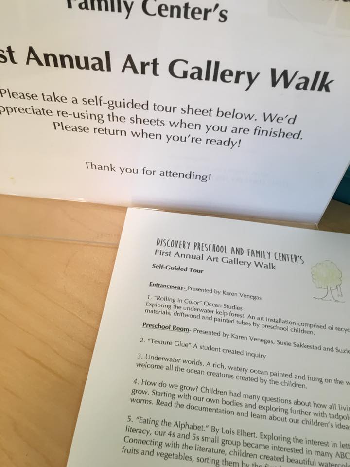  Each year, our teachers provide parents with an opportunity to see what their children have learned through this art gallery walk. 