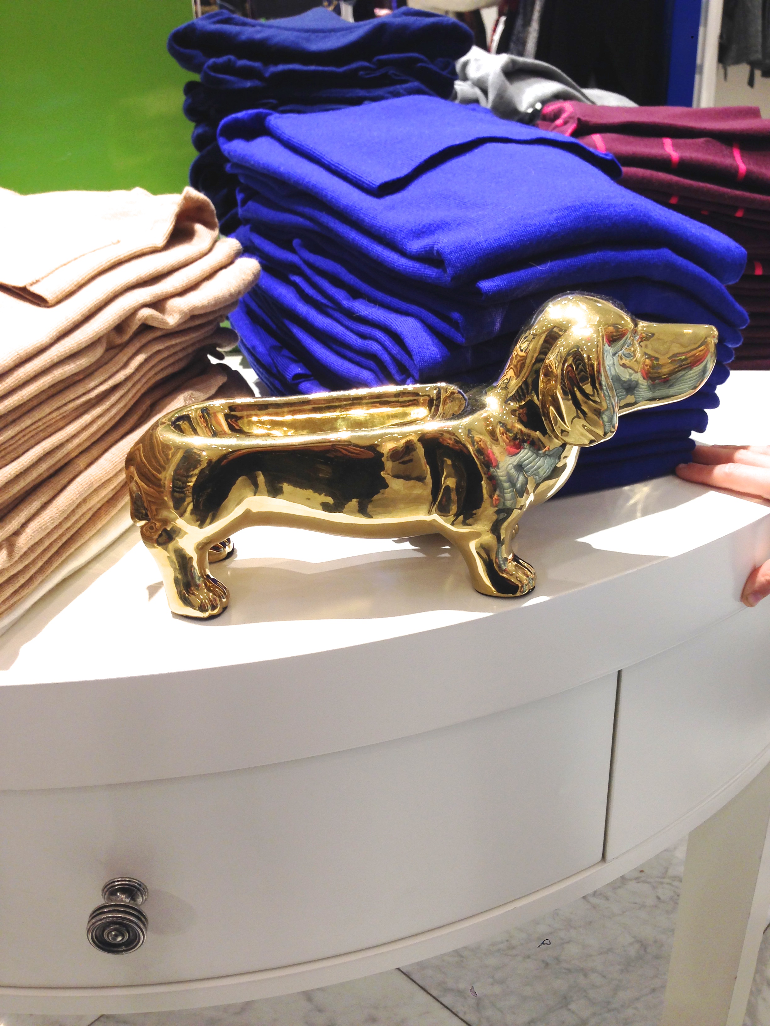 Daschund Jewelry tray- with my baby's hand too :)