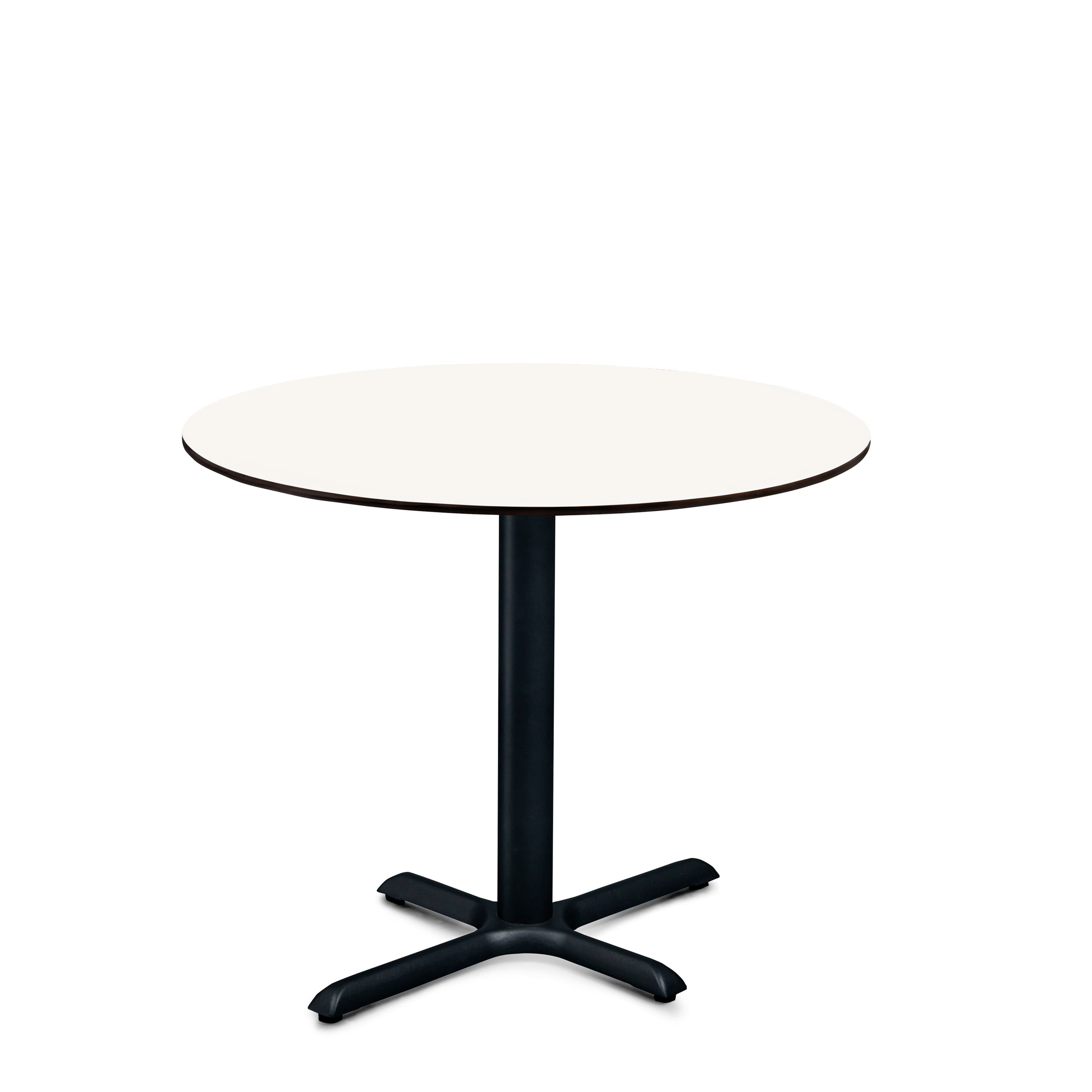 Mesa FUSION redonda 0.90m blanco / negro