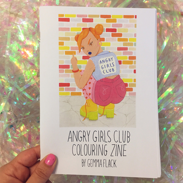 Angry Girls Club Colouring Zine