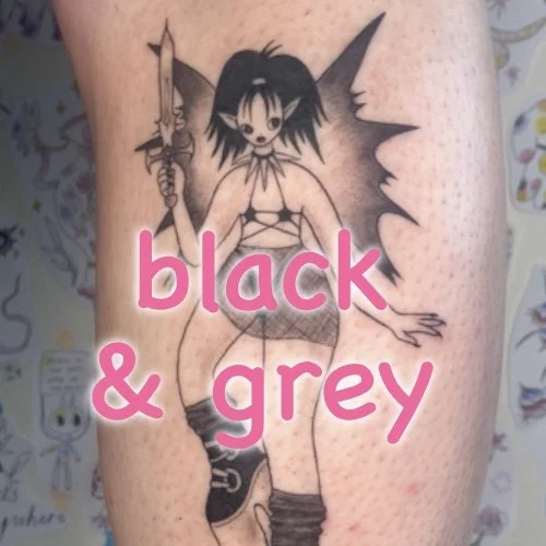 black and grey tattoos