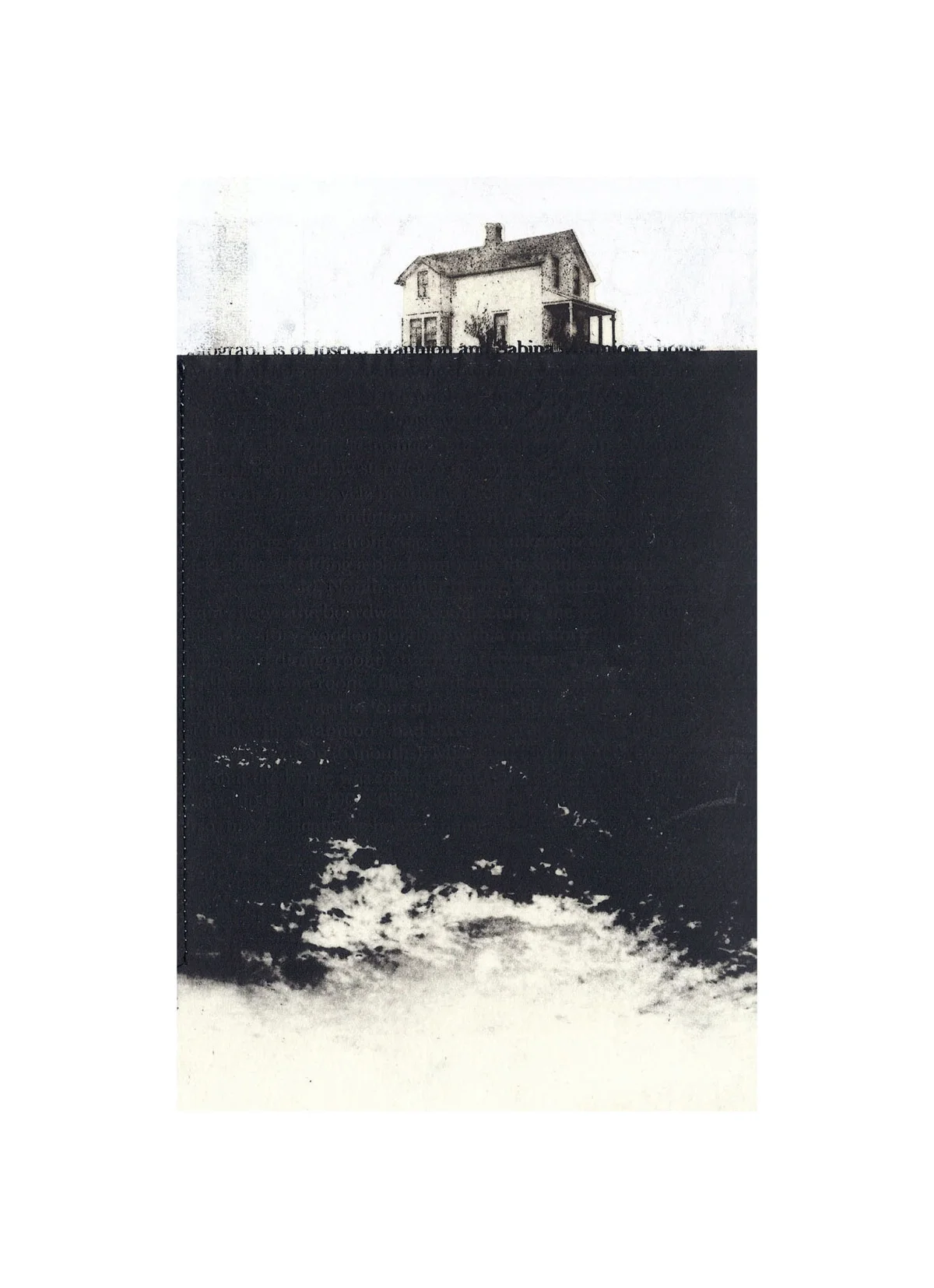 Mannion House Intaglio, screen print, chine colle, thread 15" x 11", 2012