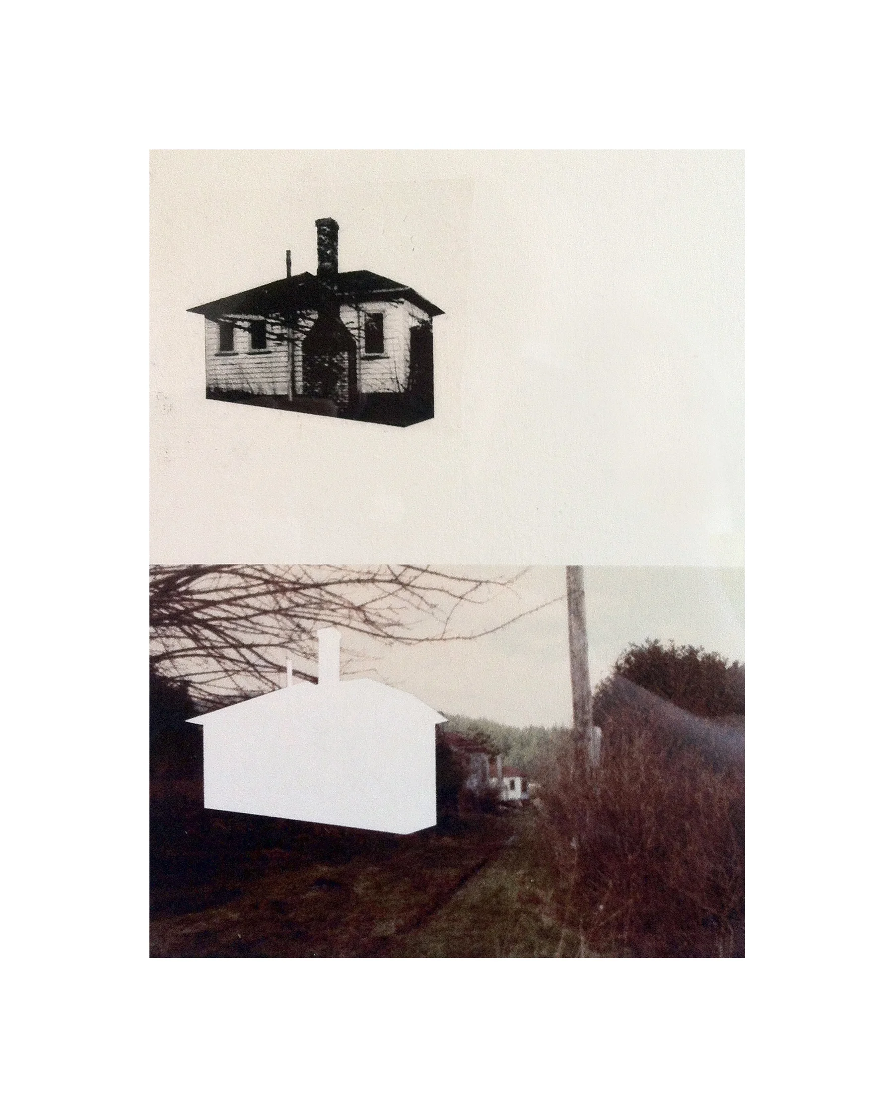 Cabin Cutouts: Union Steamship Cottages Intaglio, digital, chine coll é 15”x11” 2013