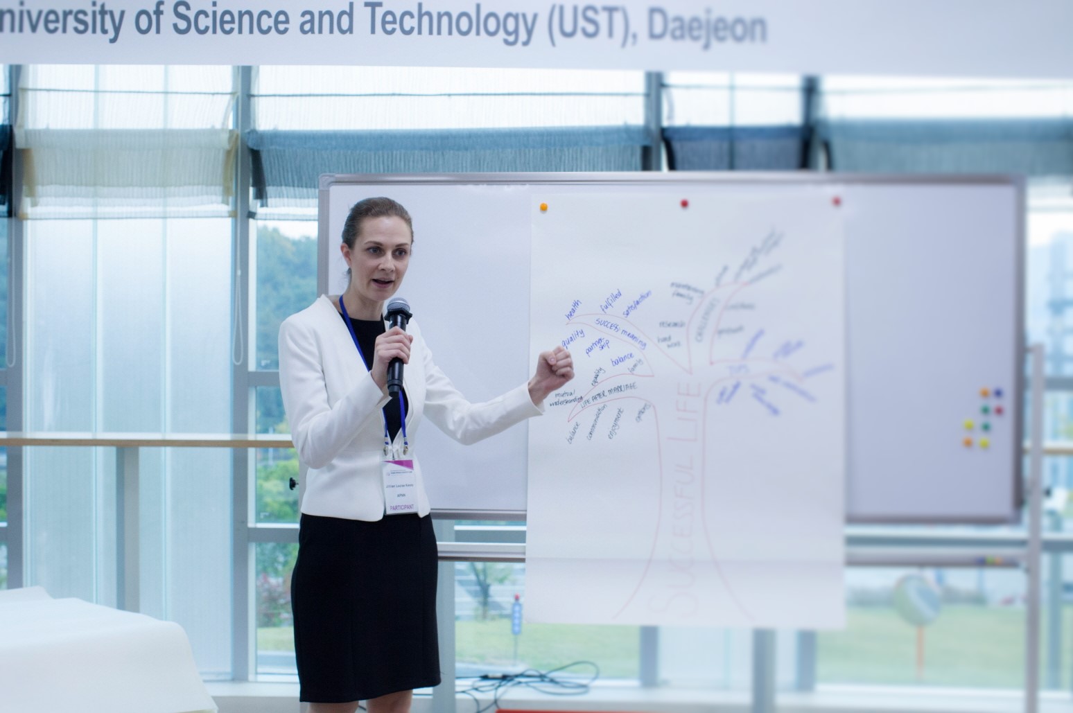 Presenting at Young Woman Scientist Camp, Korea