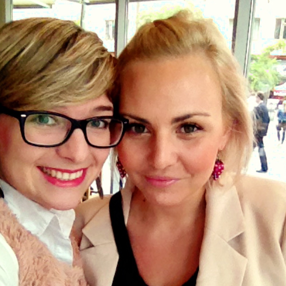 Společná selfie s Kris z MysticLipstick. Byla nejen krásná, ale i moc milá. DĚKUJI!
