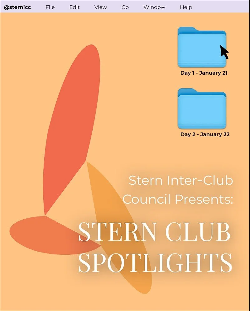 🪩 Stern Club Spotlights is coming up! 🪩 

SCS is a two-night event for first-year and returning students from all schools to learn more about Stern&rsquo;s 35+ (and growing!) undergraduate clubs, programs, and activities. Participants will have the