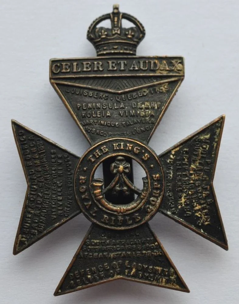 King's Royal Rifle Corps cap badge