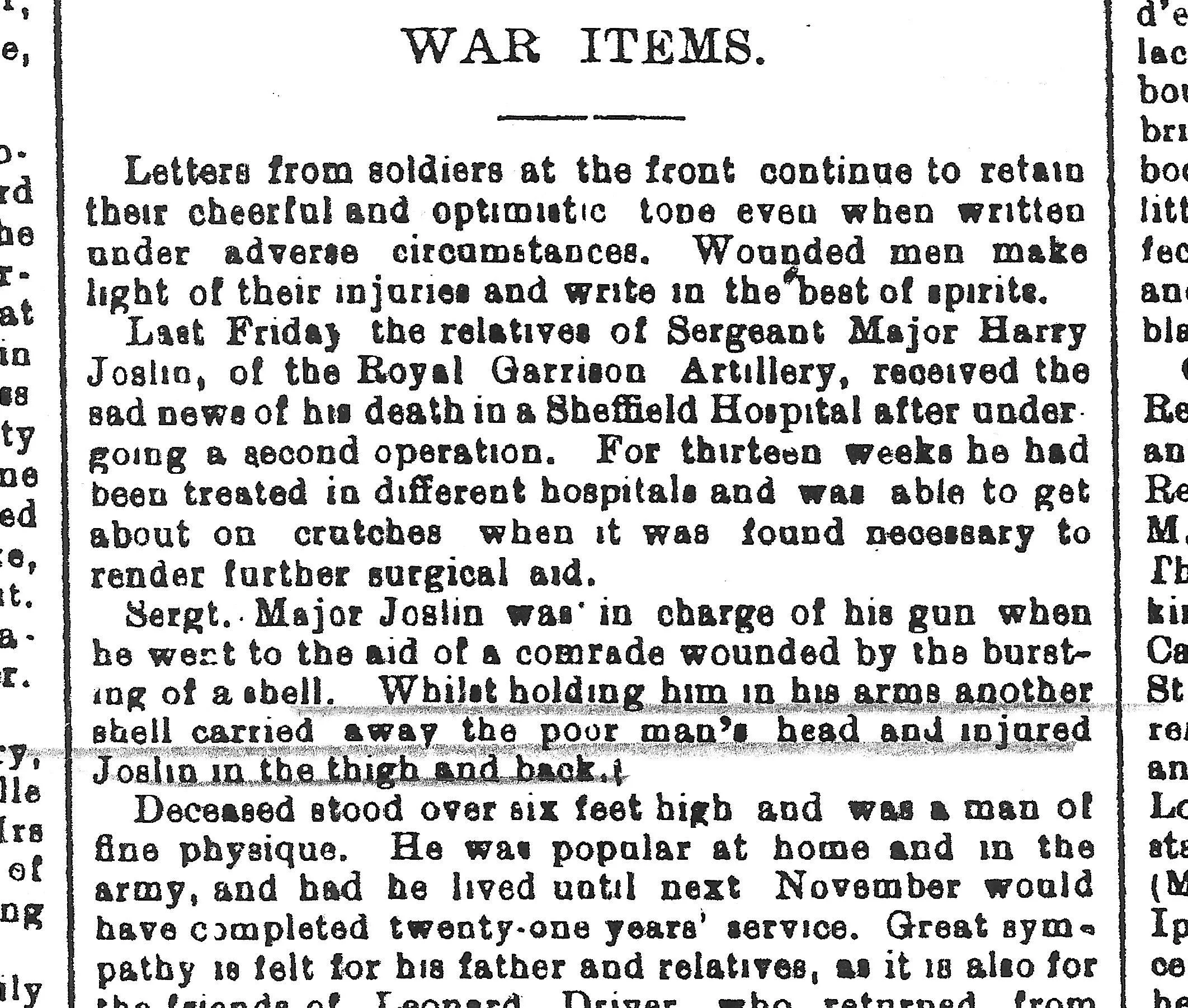 SFP article giving a graphic account of Henry's rescue attempt.