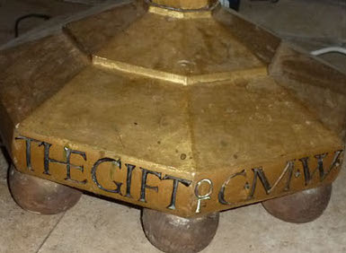 Part of the 'slightly' cryptic inscription
