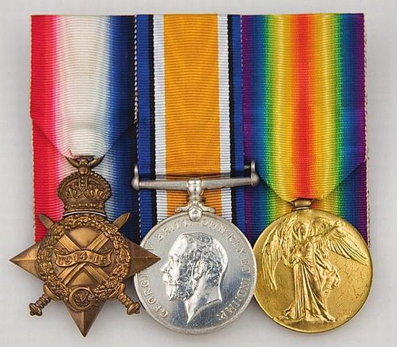 Lieutenant Peacock was entitled to the above three medals. The actual whereabouts of his medals is not known