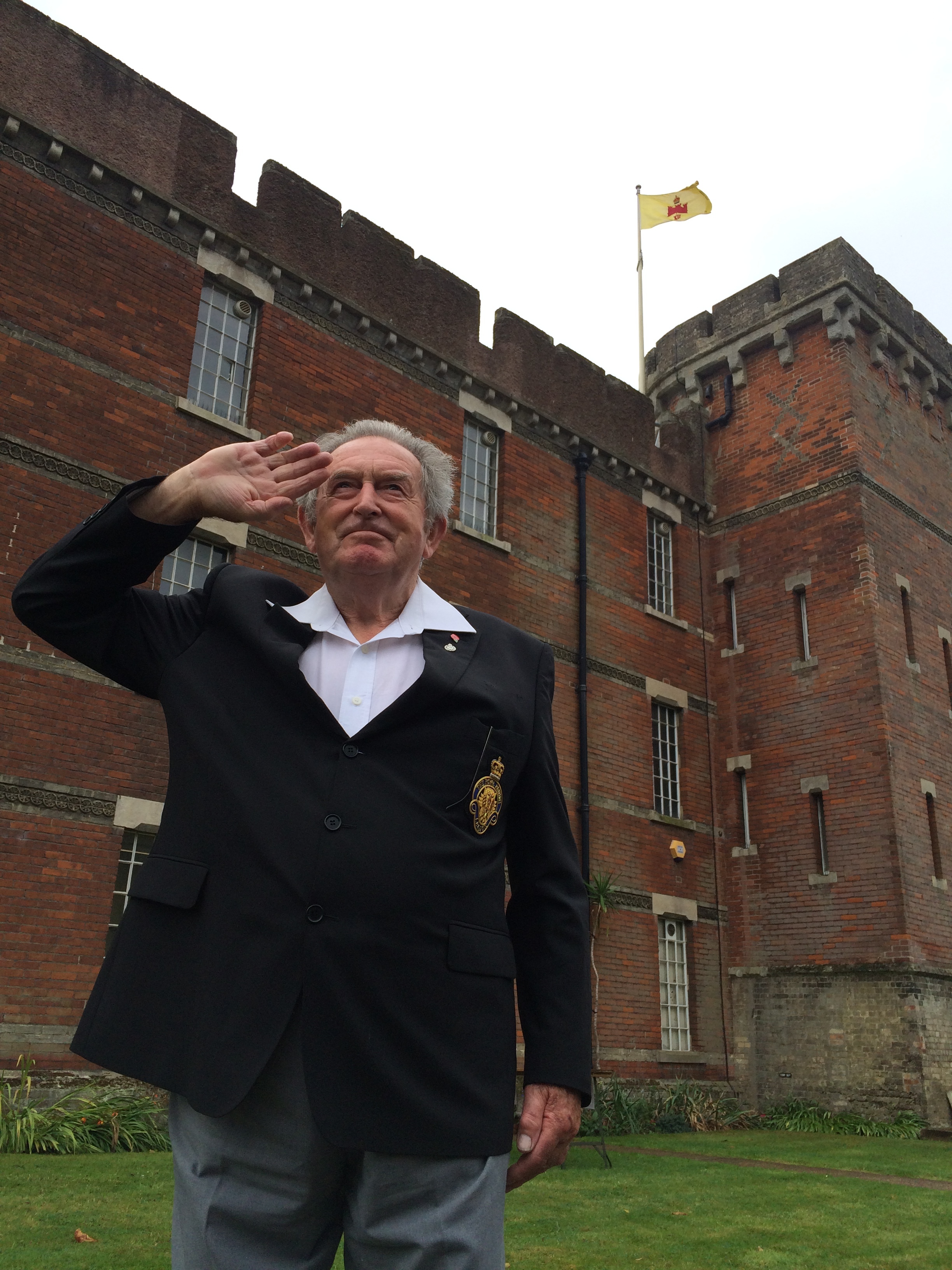 Mr Len Davis Ex Rifle Brigade and Hadleigh RBL Standard Bearer