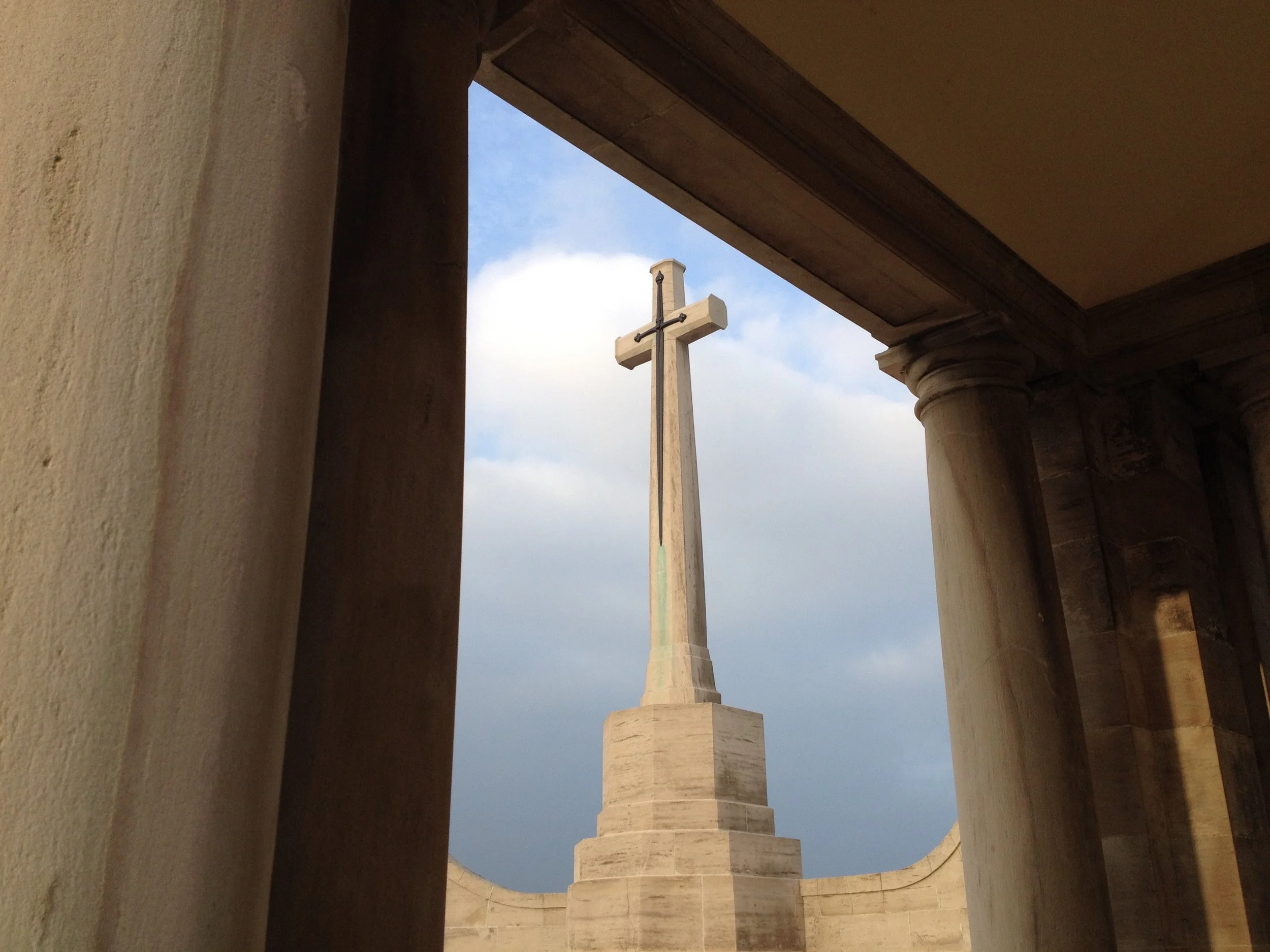 Cross of Sacrifice at the Loos Memorial