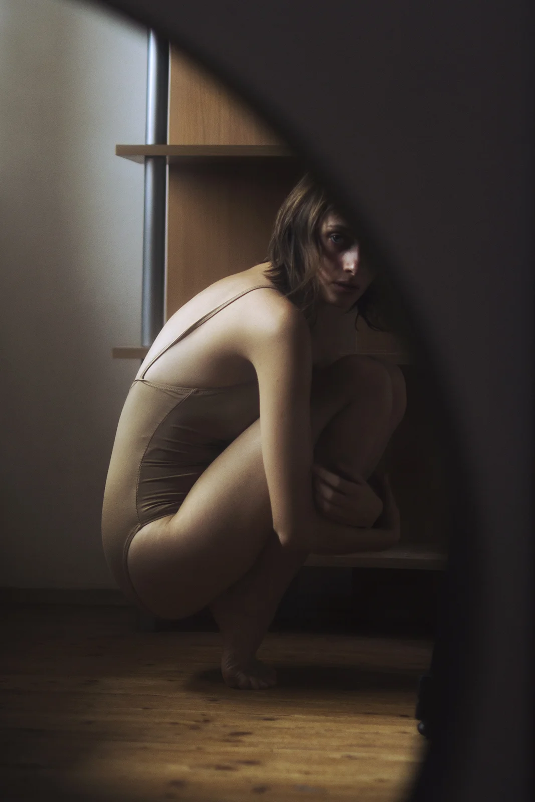 emotional self portrait with mirror