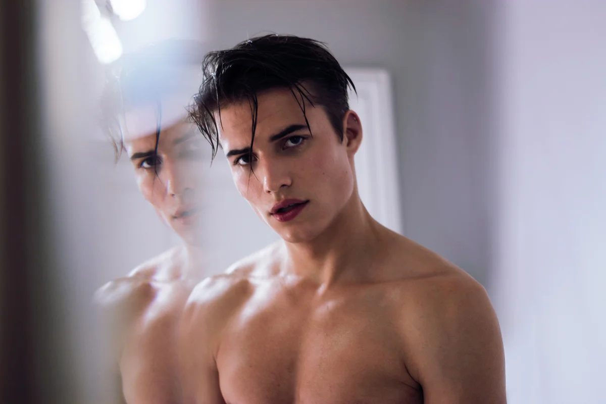 male model elite amsterdam test shoot