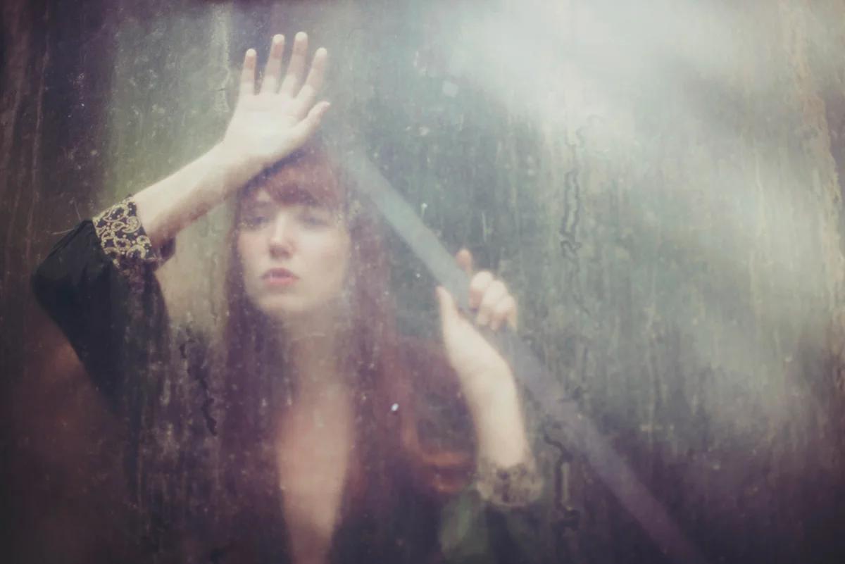 Blurry portrait of a model