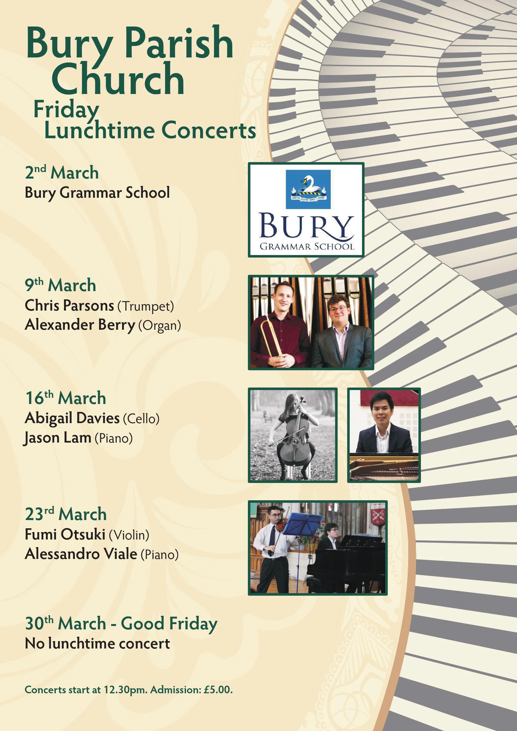 Lunchtime Concerts for March