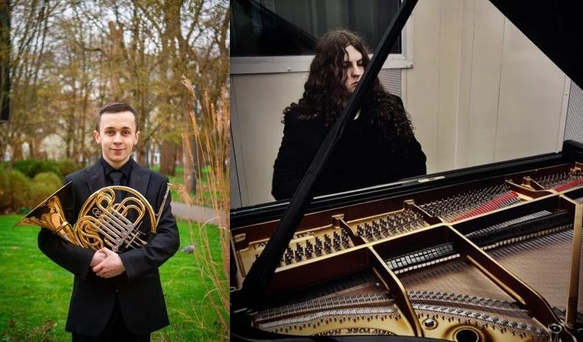 Tom Farrar  (French Horn) and Frederick Johnston (piano)
