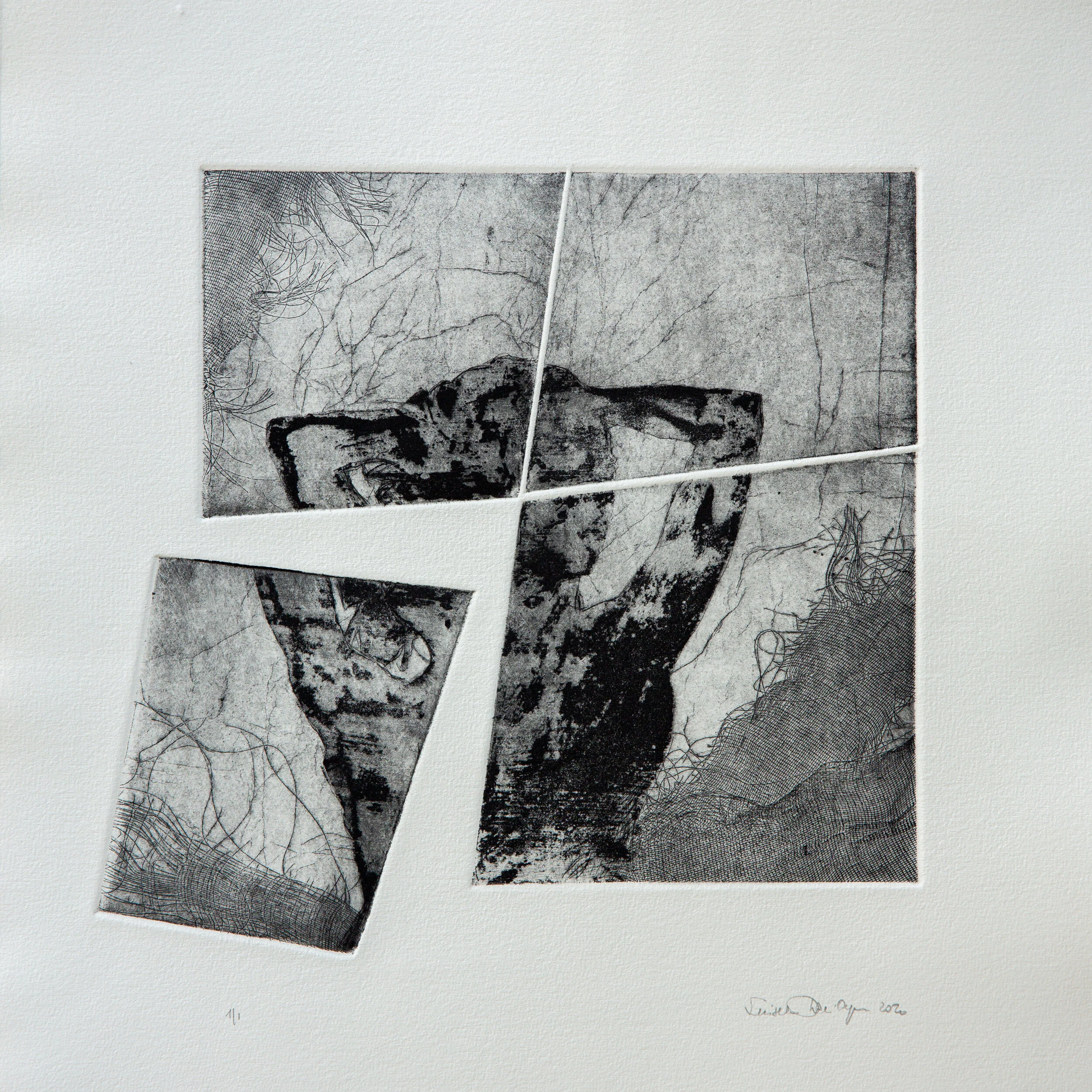 Identitas, 2017 - acquaforte, acquatinta, ceramolle, 250 x 250 mm, stampa su carta Hahnemuhle (560 x390 mm)