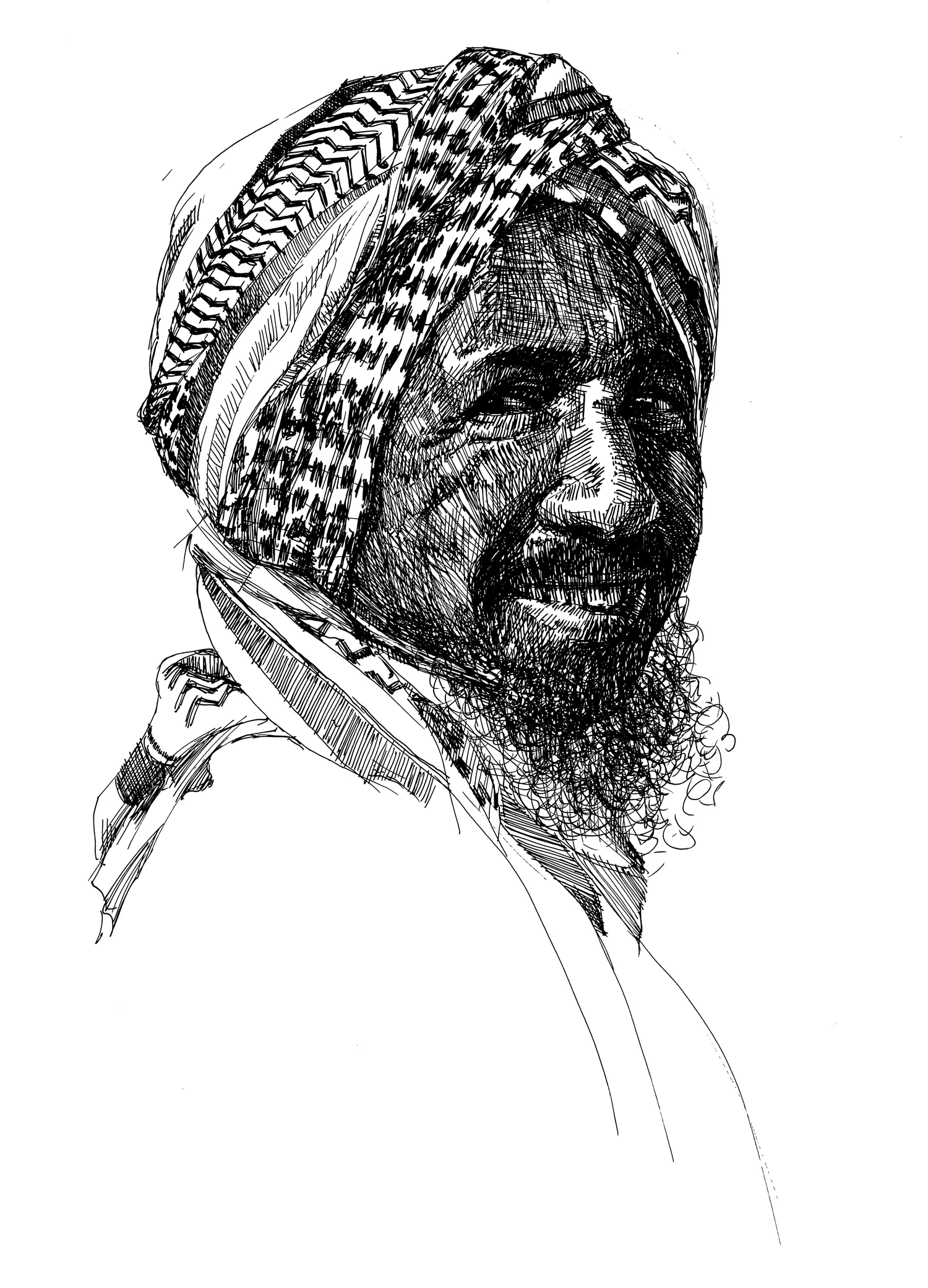Study of Middle Eastern gentleman
