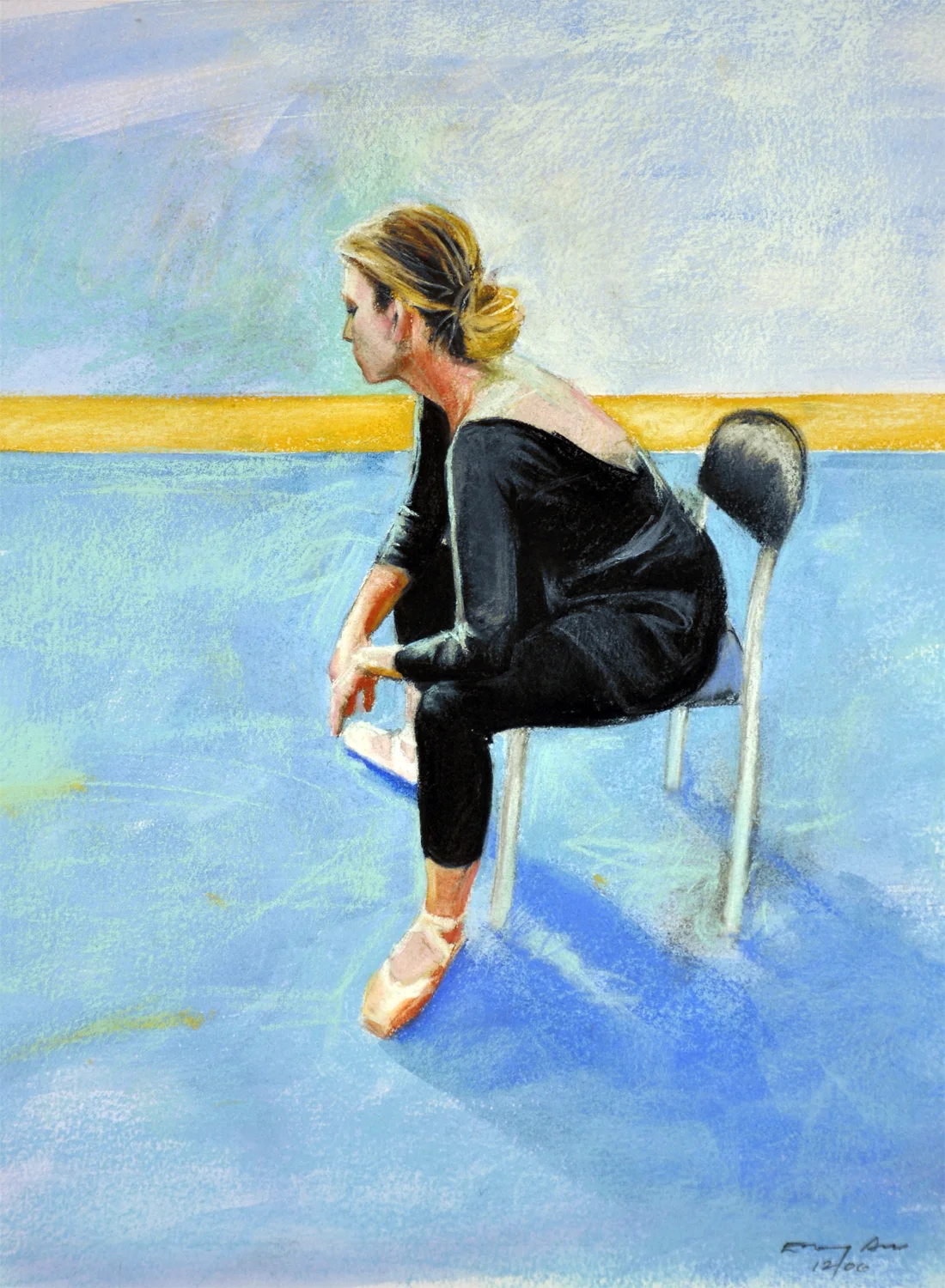 Dancer Resting in Chair