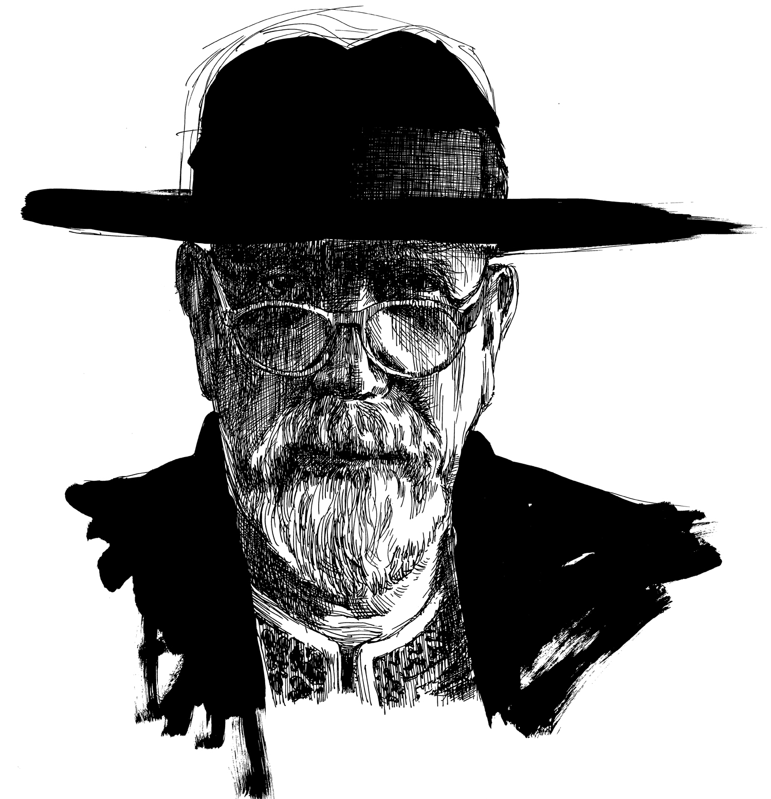 Study of Man with Spectacles