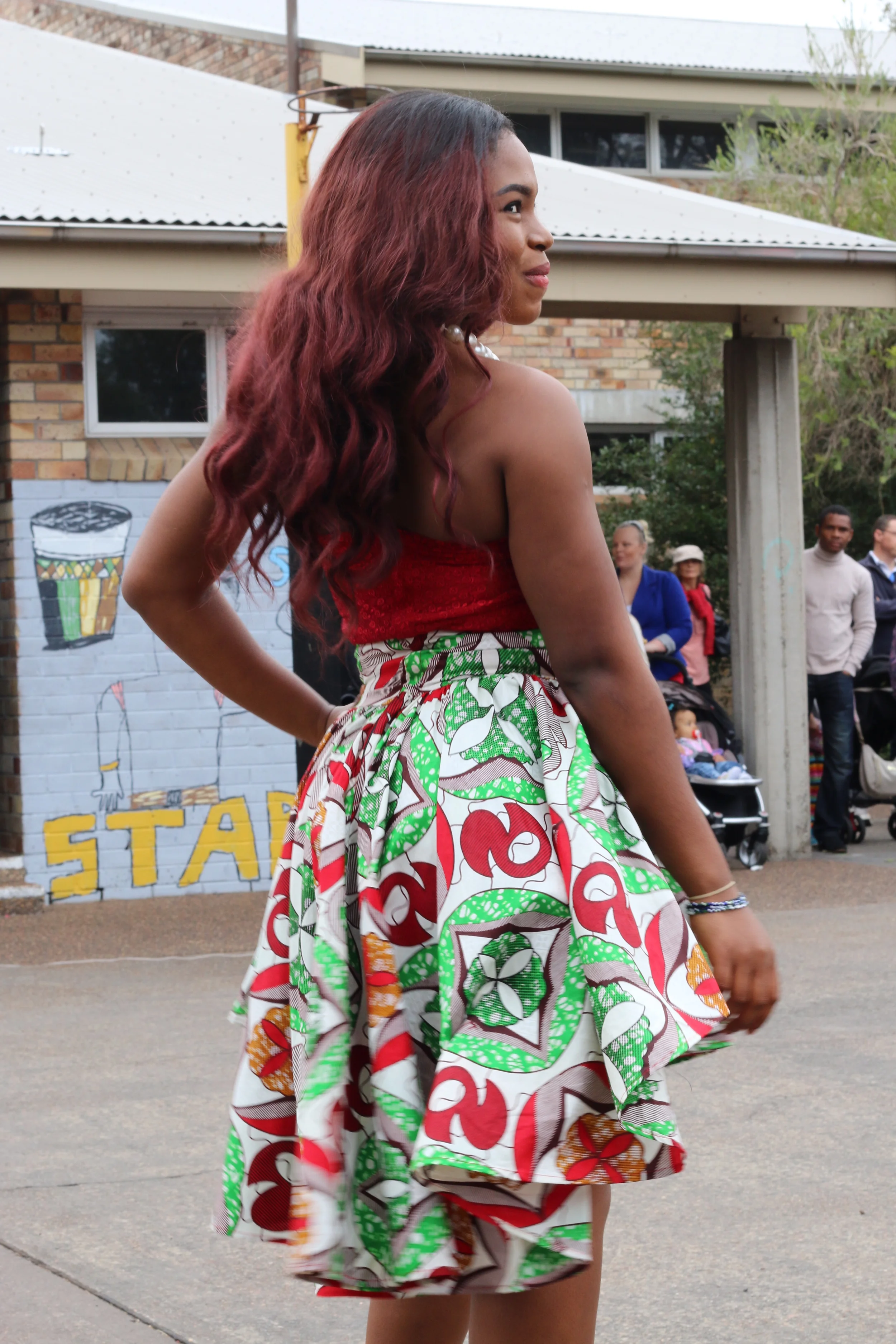 Boob-tube Dress with Tail