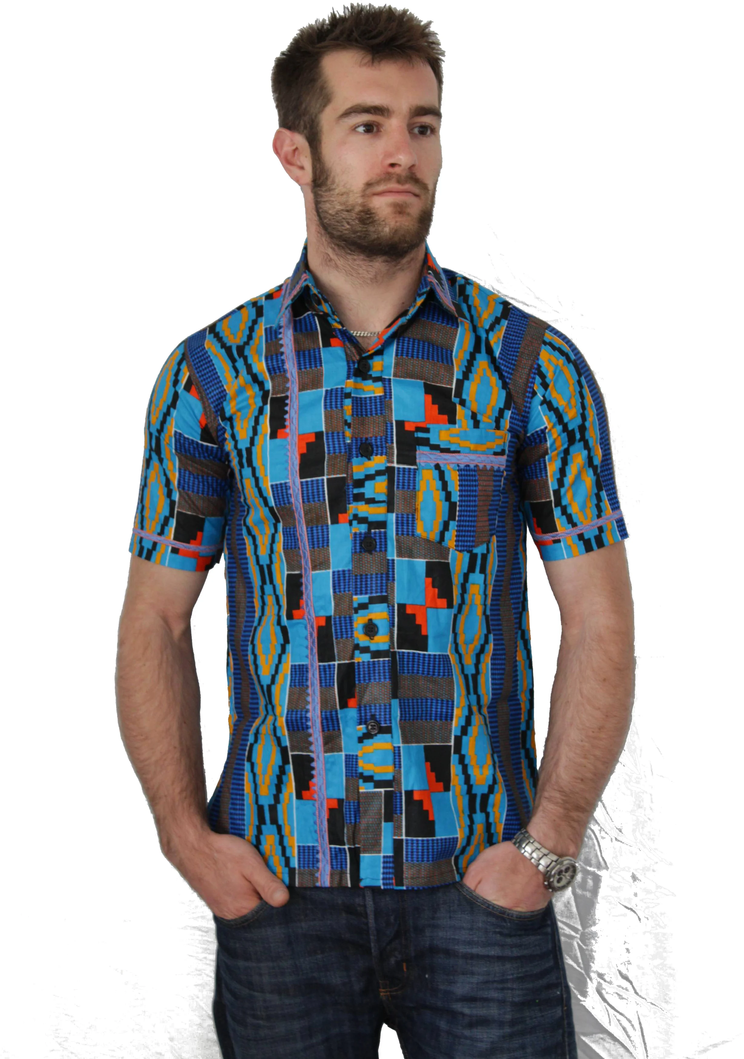 Chitenge Button Shirt