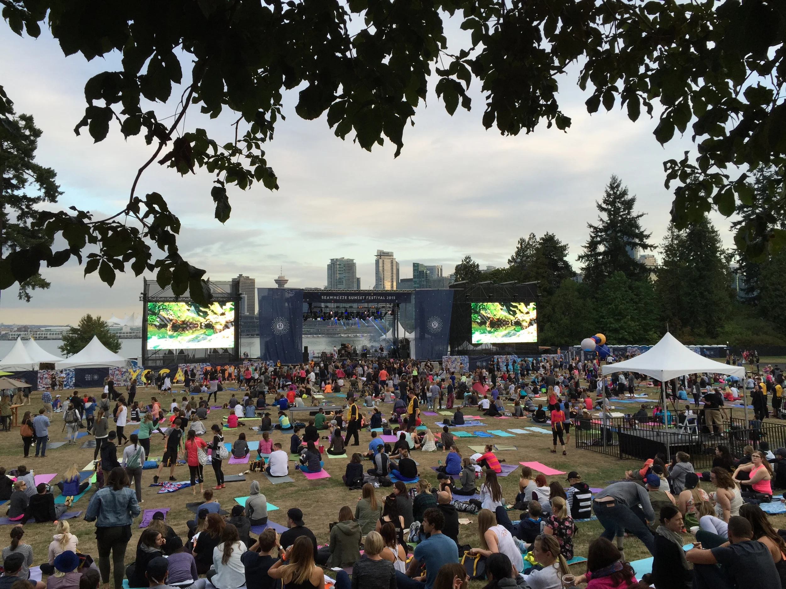 You can't beat the backdrop of beautiful Downtown Vancouver.