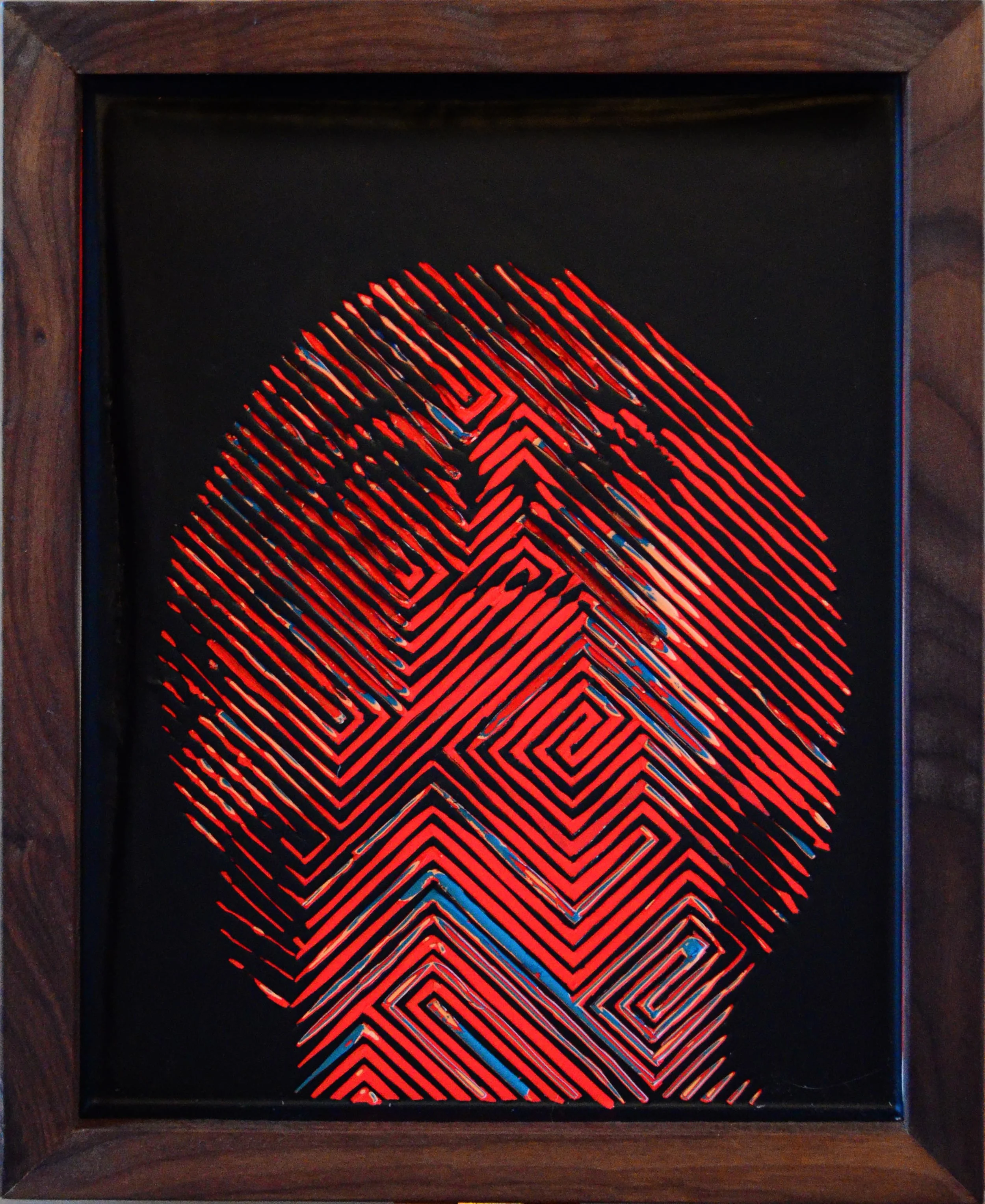 Untitled (Red, Cream, Cyan)