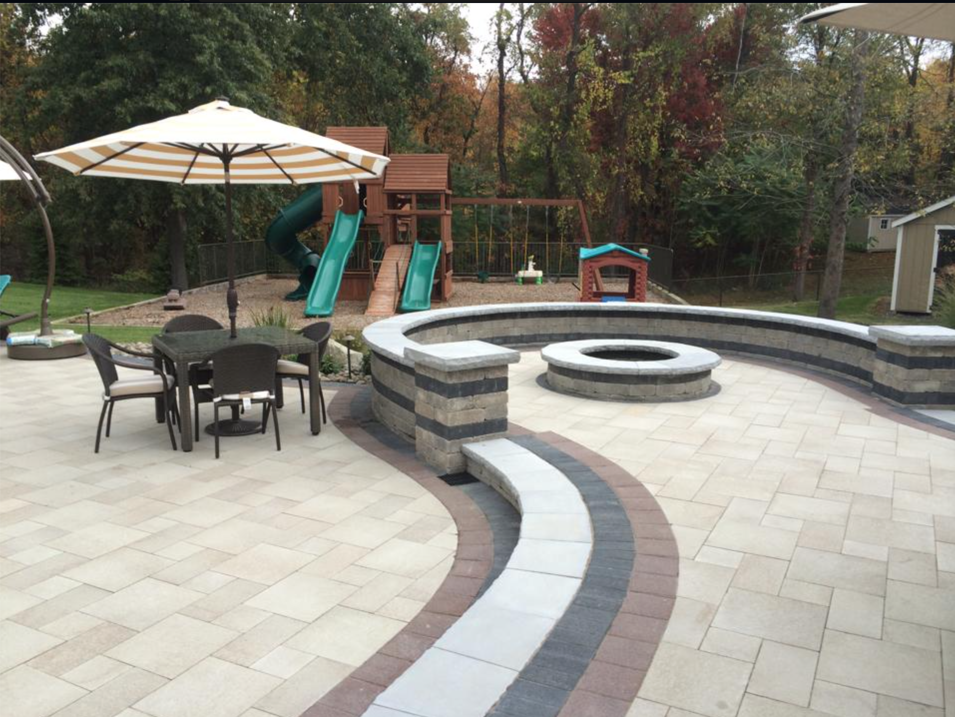 Orange County, NY outdoor living space designed and installed by Landworx NY