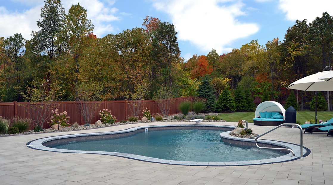 Swimming Pool Landscaping: Grasses-Landworx Of Ny - Landscape Design And  Build Goshen Ny | Hudson Valley Landscaping Company