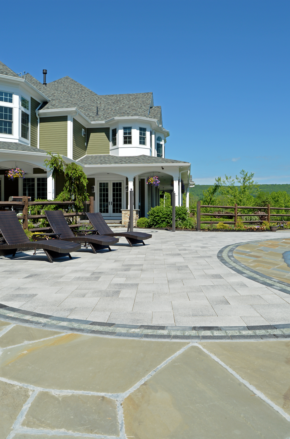 pavers and natural stone entrance in Goshen, NY
