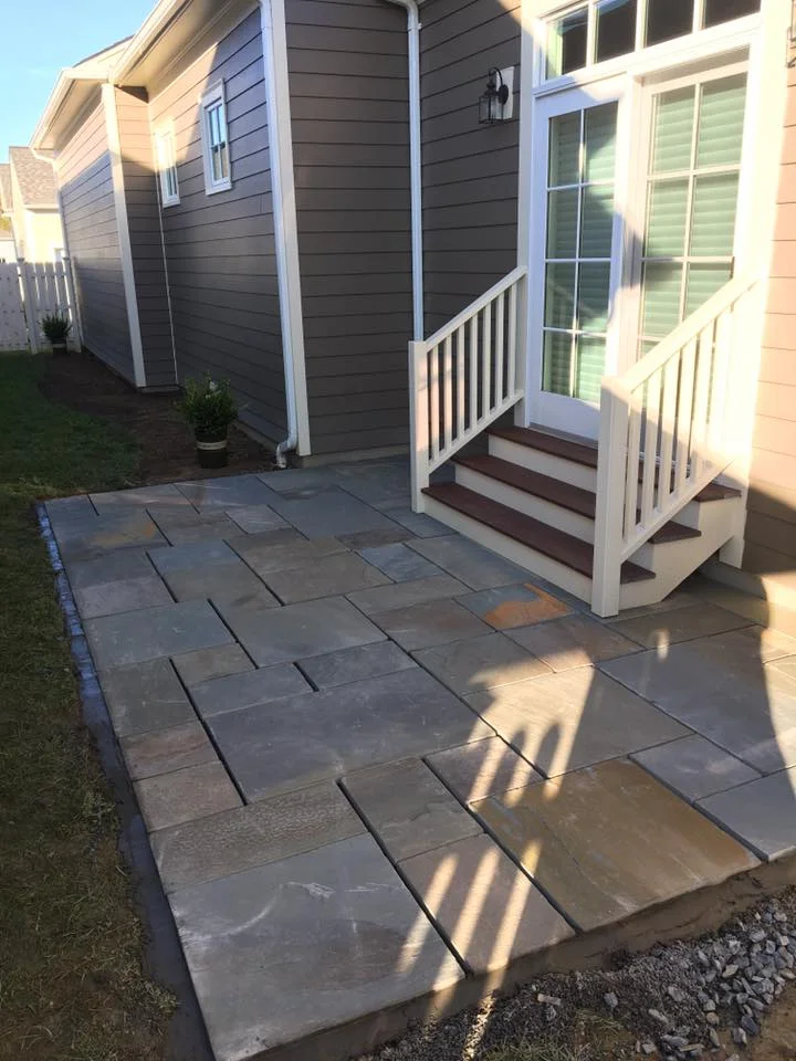 Bluestone patio in Goshen, New York