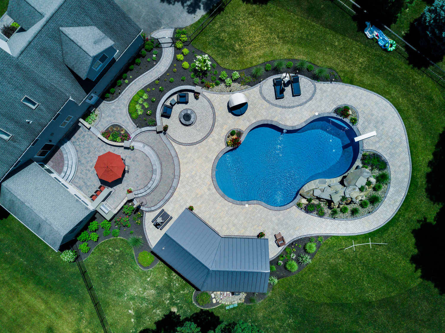 Swimming Pool Warwick Ny Landscape, Swimming Pool Landscaping Designs